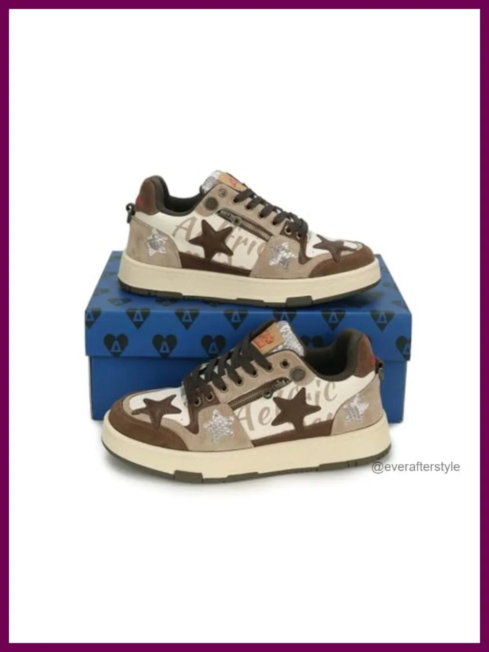 Platform Leather Patchwork Sneakers Low Top Lace-up Skate Shoes
